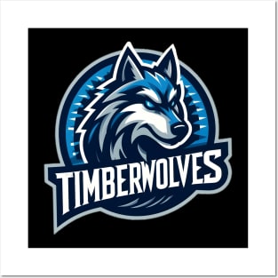 Minnesota timberwolves basketball wolf Posters and Art